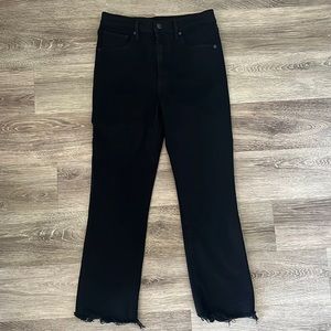 Levi’s Premium Cropped Bootcut Black Denim Size 28